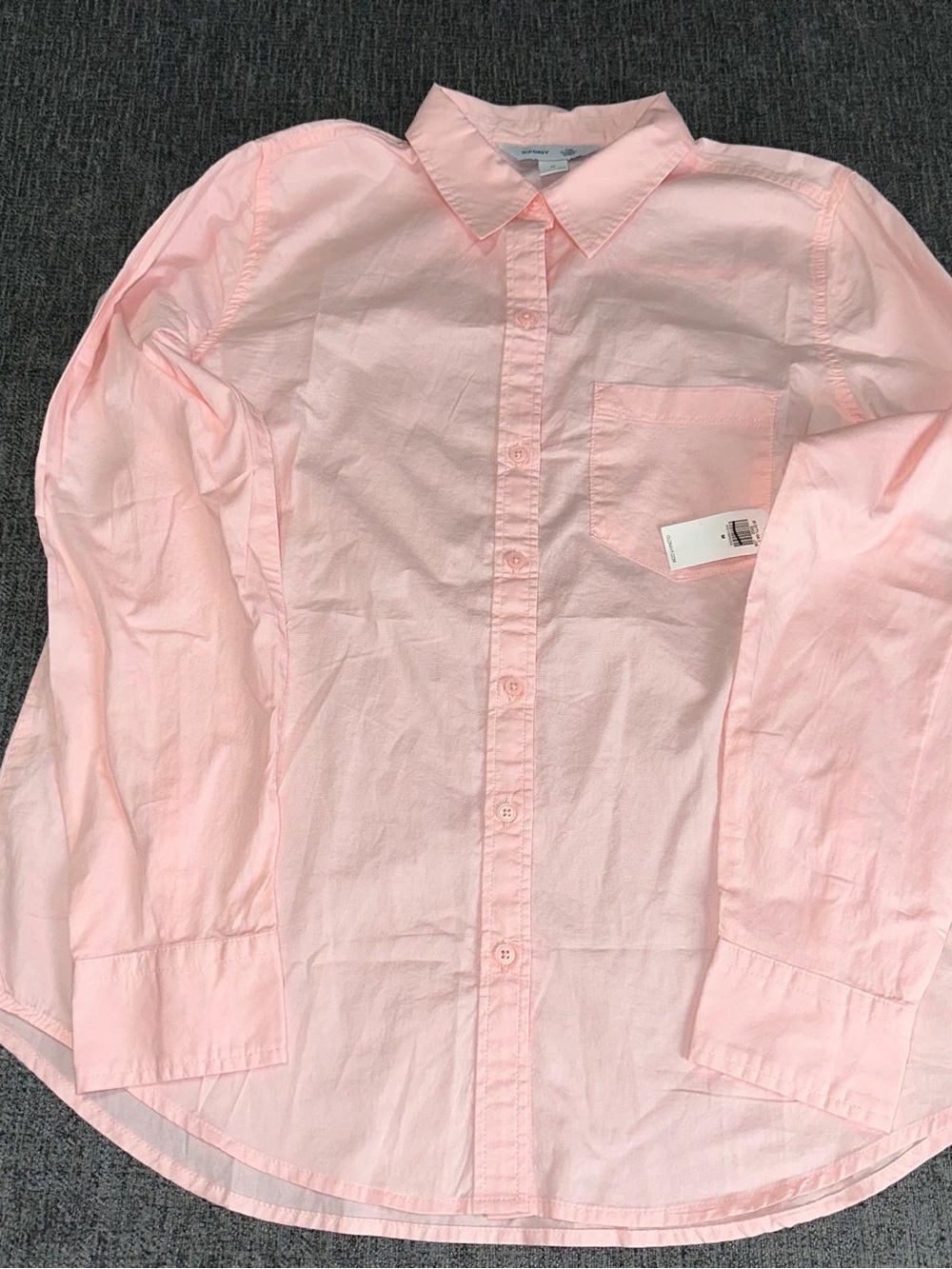 NWT Old Navy Women Classic Button Down Everyday Shirt Medium Long Sleeve Oxford